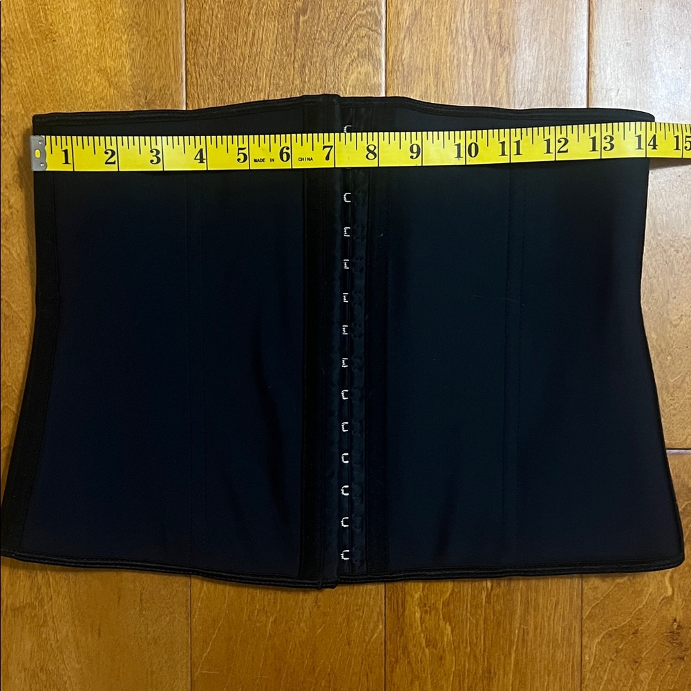 YIANNA Black Corset Size L Whimsigoth Grunge Renaissance Waist Trainer Festival - Picture 4 of 10